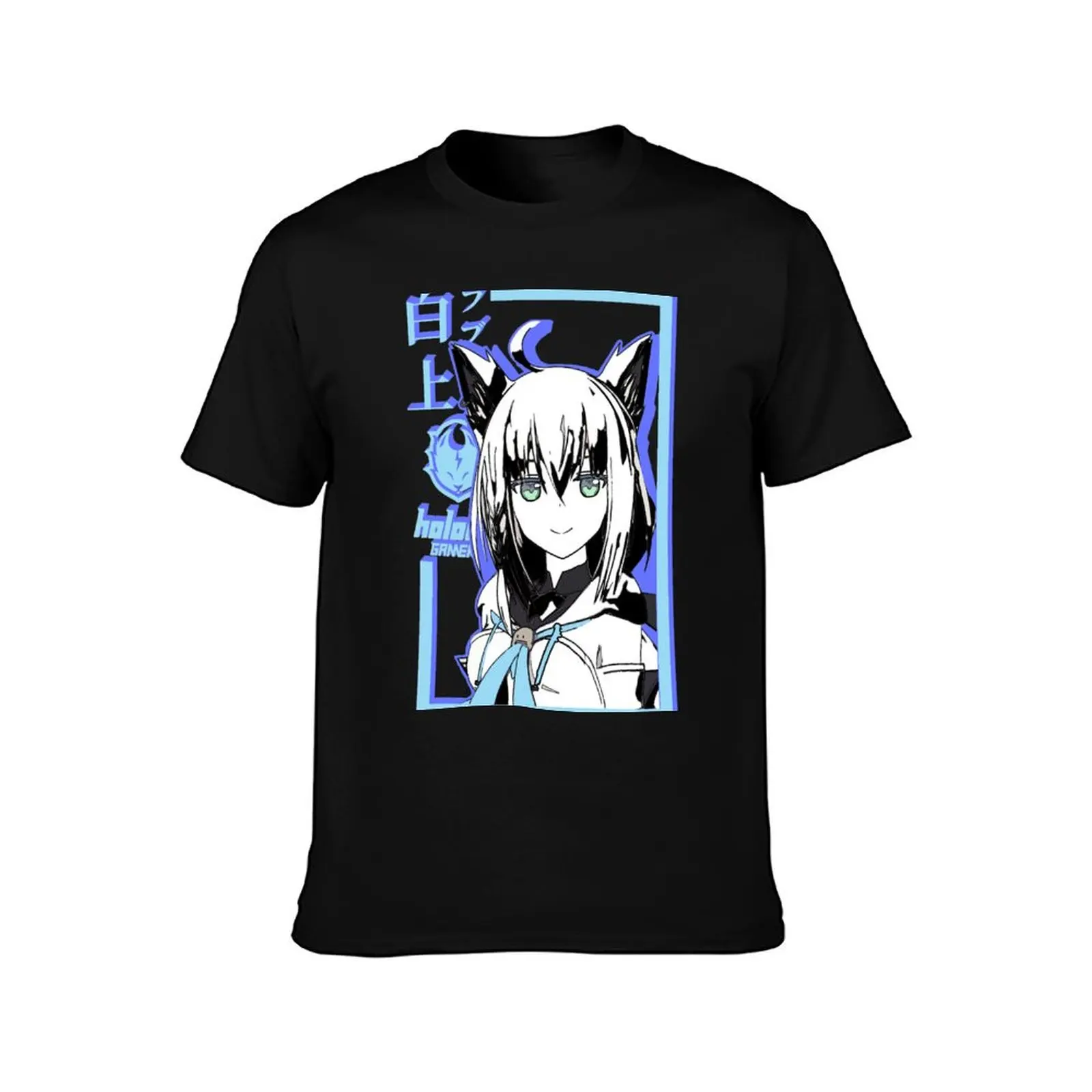 Hololive Gamers Shirakami Fubuki T-Shirt topping cute clothes anime clothes mens champion t shirts