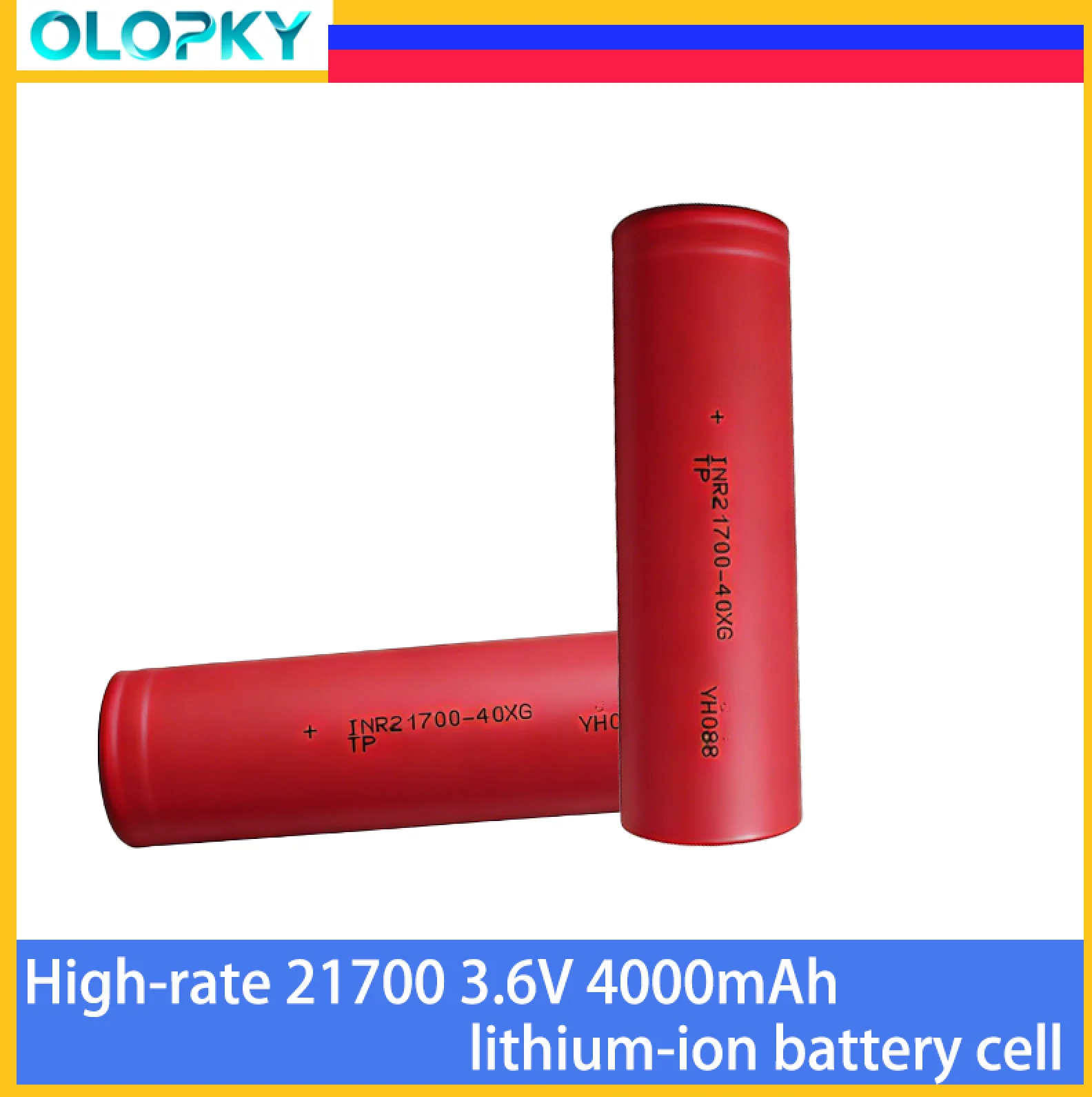 21700 Li-Ion Battery 3.6V 4000mAh Cell Electric Motorcycle Electric Bicycle Scooter Power Tools for Flashlight Bank Diy 12V 48V