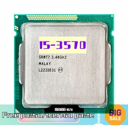 I5 3570 프로세서 쿼드 코어, LGA 1155 데스크탑 CPU I5-3570, 3.4Ghz L3 = 6M 77W 소켓, 무료 배송