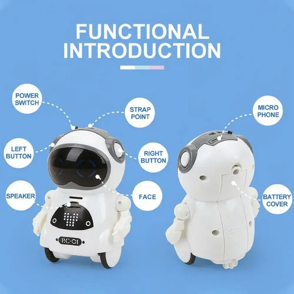 Voice Recognition Pocket Robot Smart Robot Singing Dancing Talking Interactive Robot Telling Story Communication Mini Robot