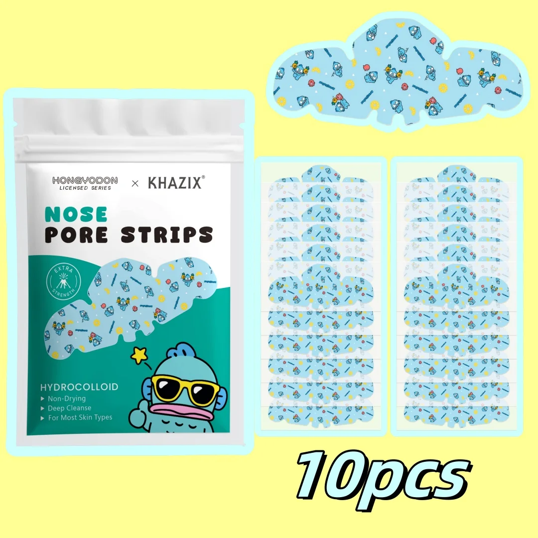 10/5pcs Cute Cartoon Hydrocolloid Pimple Patches, Blemish Spot Covers, Fun Face Stickers for Acne Marks