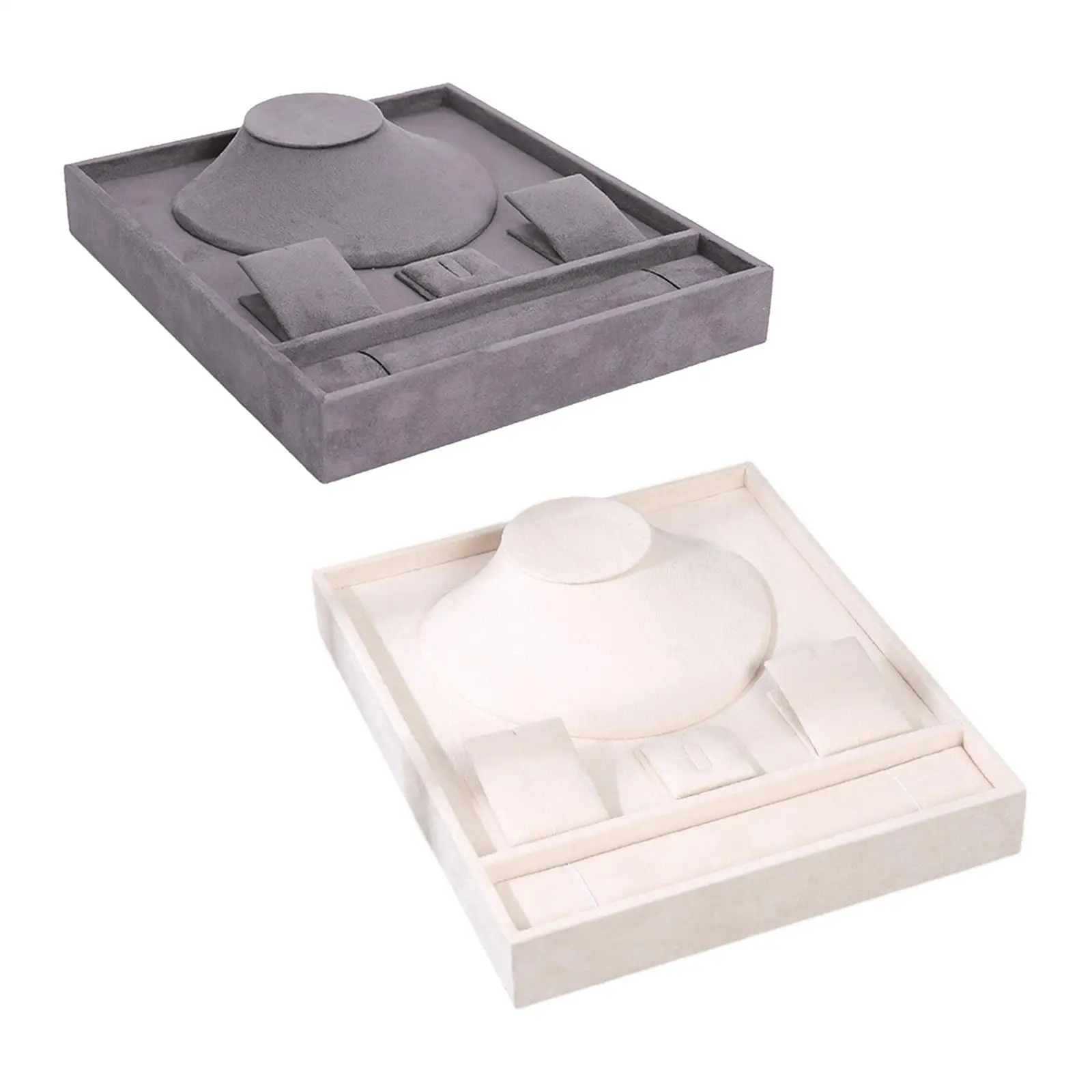 

Поднос для ювелирных изделий Держатель для ювелирных изделий для ожерелья Кольца Браслет Серьги Универсальный