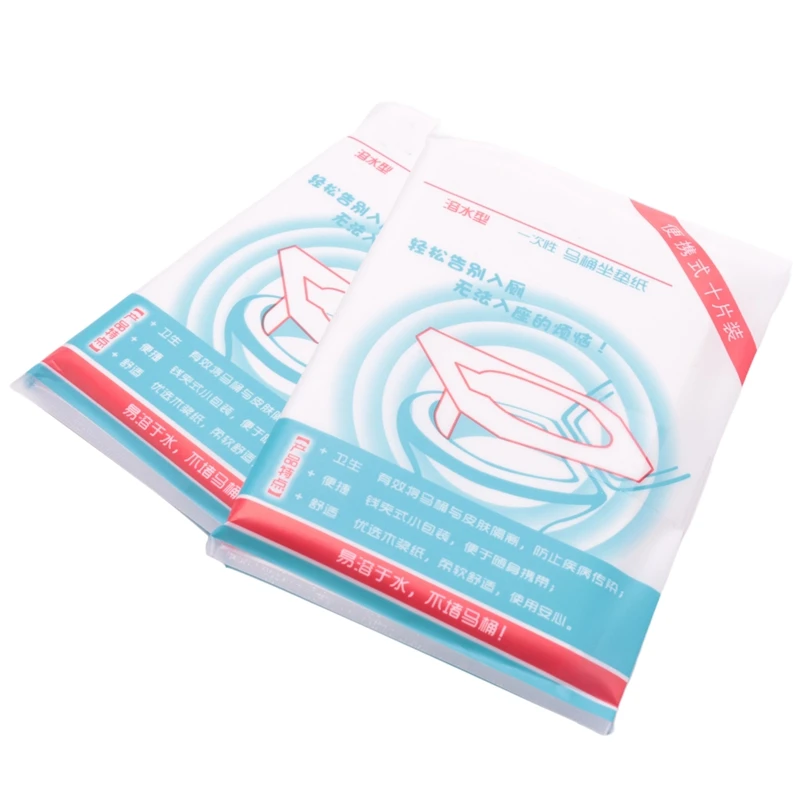 100 Stks/pak Wegwerp Toiletbril Hoes Mat Waterdicht Toiletpapier Pad Voor Reizen/Kamperen Badkameraccessoires