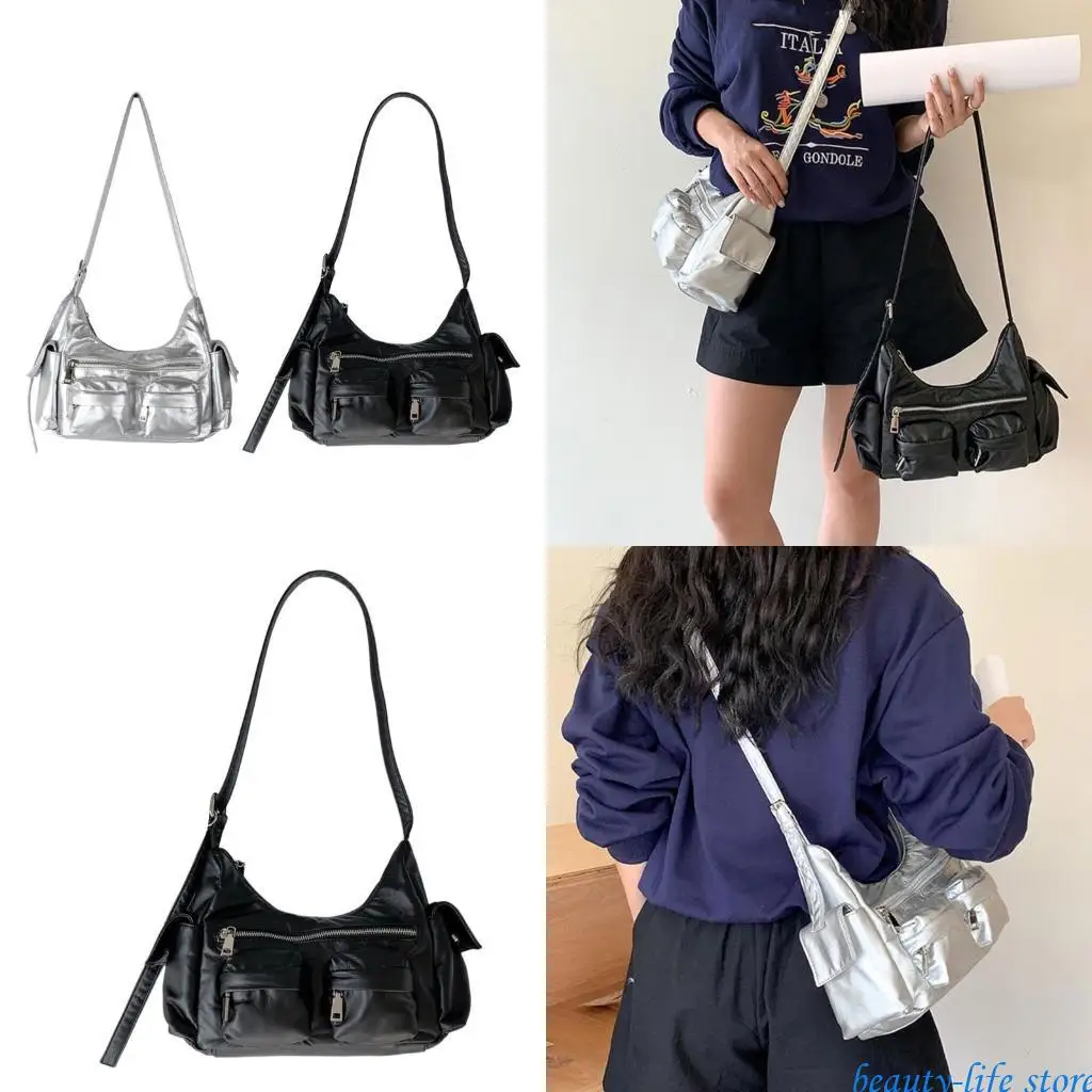 

Large Capacity Crossbody Bag For Women Soft PU Leather Shoulder Bags Satchel 517D