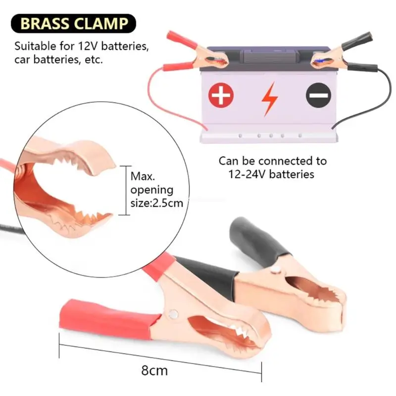 Digital Display Electric Soldering Iron 18-72W Low DC12v 24v High-altitude Outdoor Crocodile-Clip Soldering Dropship