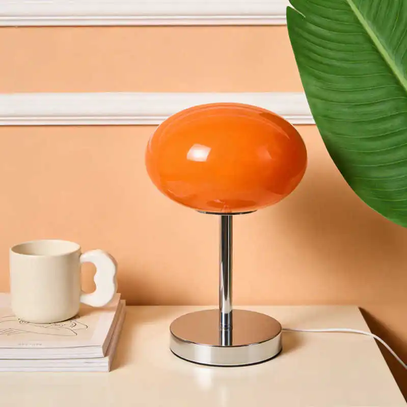 

Кремовая конфетно-розовая настольная лампа середины века для девочек — декоративная лампа с теплой окружающей средой для детской спальни, праздничный подарок для подруги