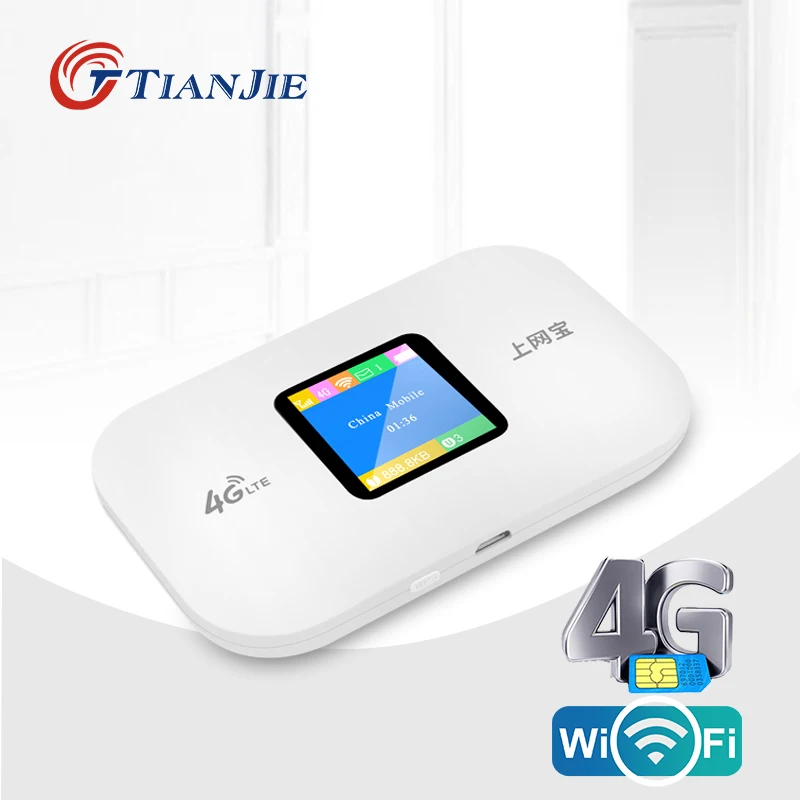 150Mbps 4g Wifi Router Unlocked Wireless Modem 4g Wifi Sim Card Pocket Mobile Hotspot Battery High Speed Internet Adapter