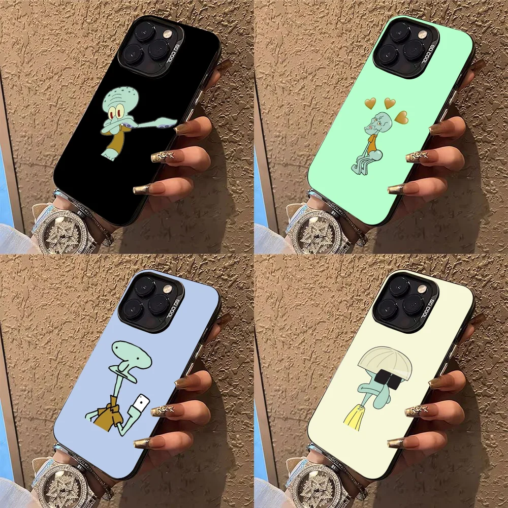 

Squidward Tentacles Phone Case Phone Case For iPhone 14 16 15 11 12 13 Pro Max Mini Plus Shockproof Cover