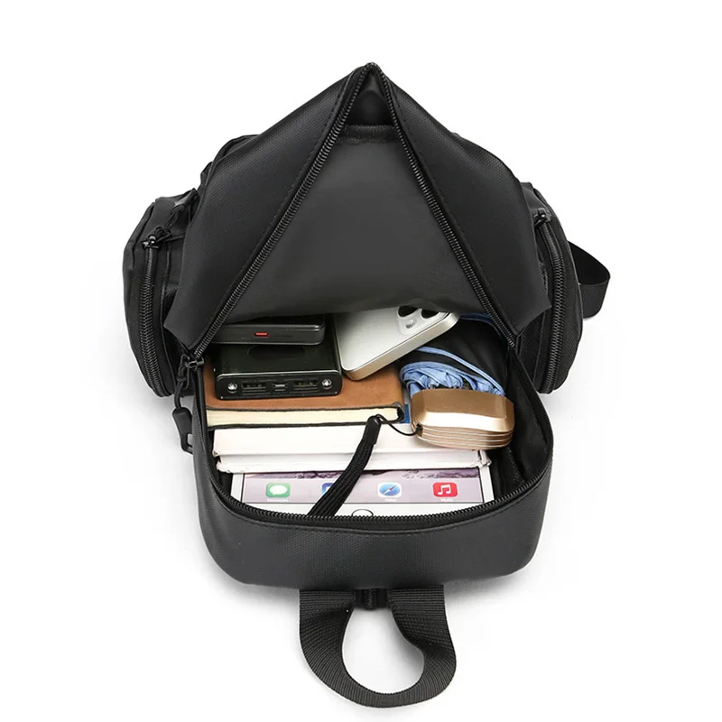 Lightweight Chest Bag Travel Multi Pocket Backpack Outdoor Camping Climbing Handbag Small Sport Weekend School Satchel Purse