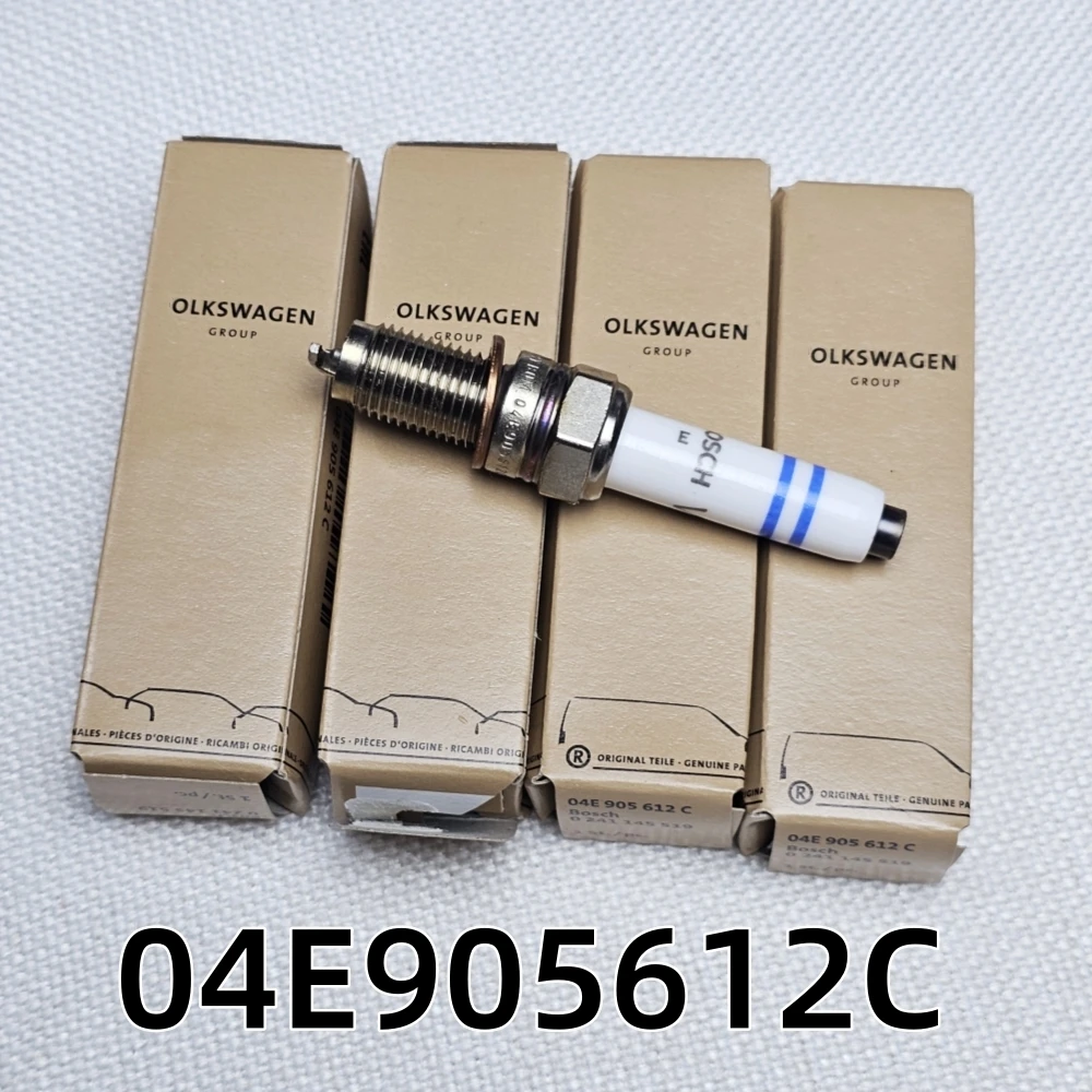 4PCS Laser Iridium Dual Spark Plugs 04E905612C PKER7A8EGS 95463 ForAudi A1 A3 A4 Q2 Golf7 Golf8 B8 Variant Octavia Tour