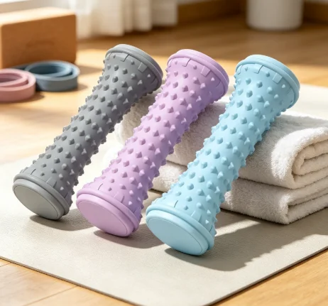 TPE Spiky Foot Roller Deep Acupressure Massager For Home Office Post Workout Foot Muscle Relax Relief Care Tool
