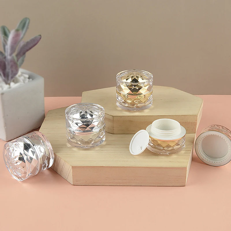 7g Empty Acrylic Plastic Jar For Packing Cream Balm Nail Candle Cosmetic Travel Storage Container With Inner Lid