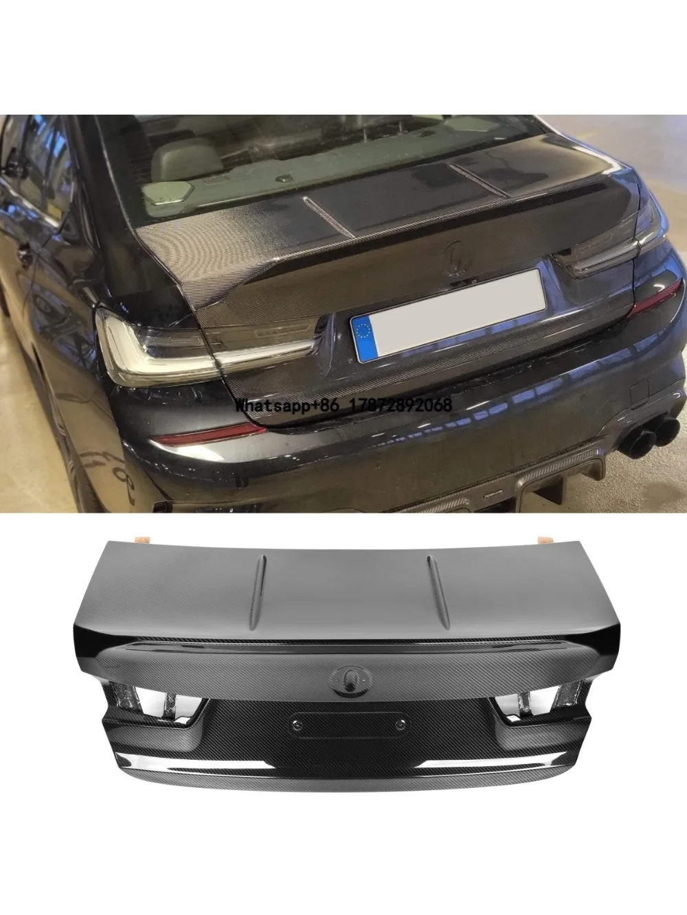 

CSL Style 100% Dry Carbon Fiber Rear Trunk Lid for 3 Series G20 G80 M3 330i M340i M Sport Sedan 2020+ Carbon Fibre Body Kit