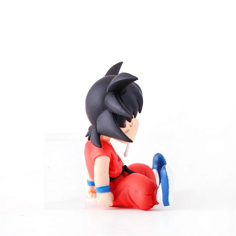 10cm Dragon Ball Anime Figure Son Goku Super Saiyan Q Version Model Figurine PVC Statue Collection Toys Children Christmas Gifts