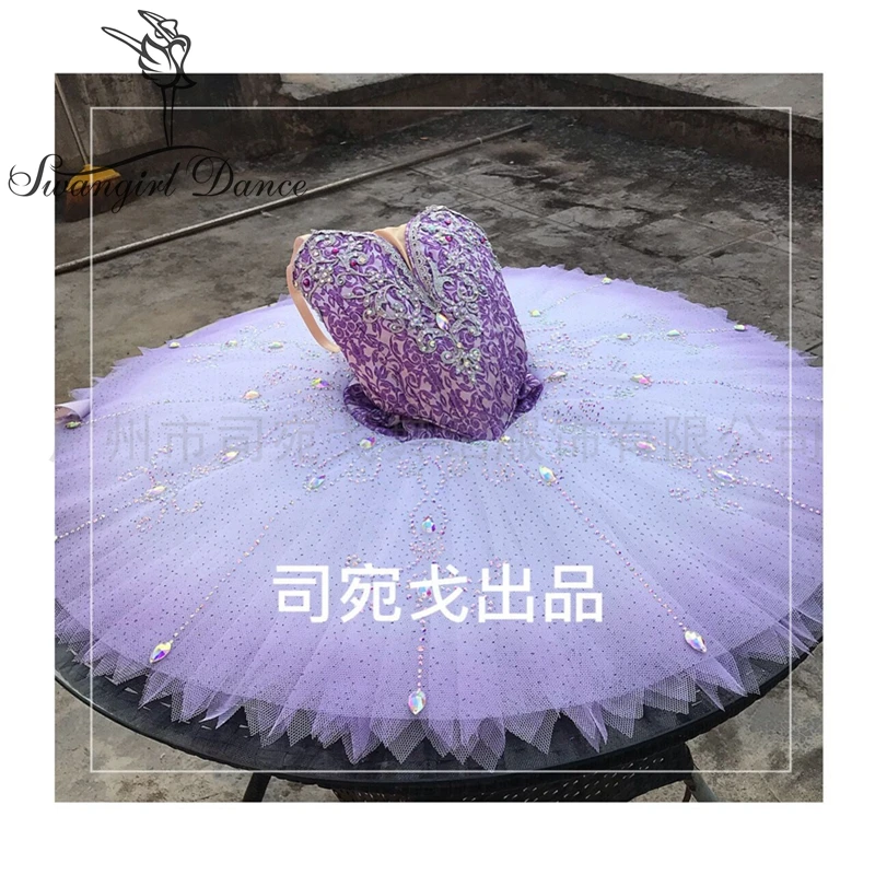 Puprle Lilac Fairy Classical Ballet Tutus Adult Girls Professional Ballet Tutu Ballerina Ballet Stage Costume Women BT4011