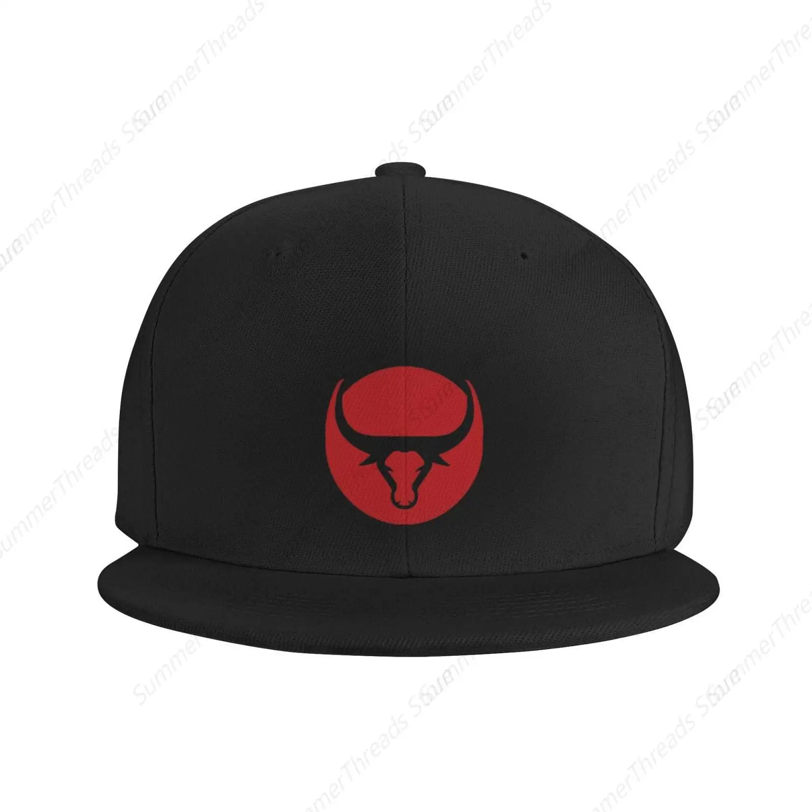 Red Bull Ox Snapback Hat for Men Funny Black red Baseball Cap Women Vintage Adjustable Dad Hat Summer Trucker Hat