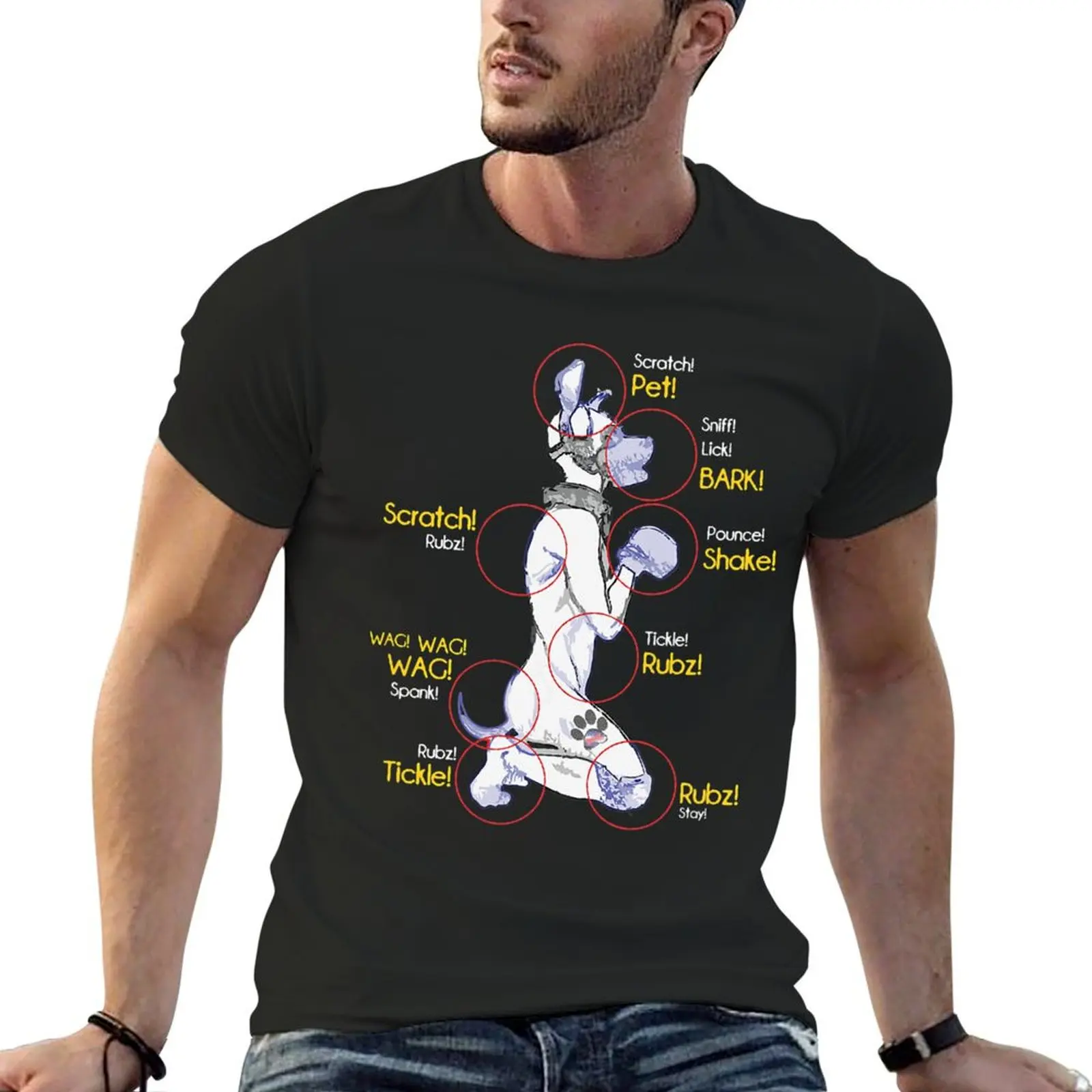 

Human Puppy Play T-Shirt funny costumes sports fans sublime Men's t shirts