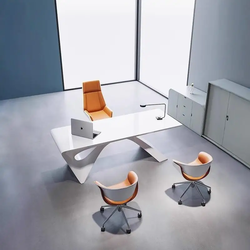 Office Desk Nordic Paint-Baked BOSS Table Ceo Table Custom Modern Office Desk