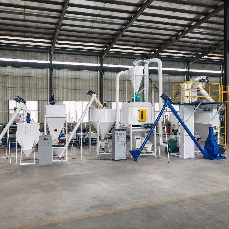 Animal Powder Feed Processing Line Modular Combined Feed Transportation And Installation For New Animal Feed Processing