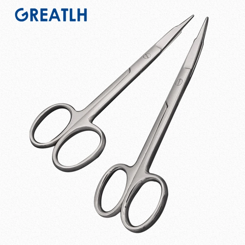 

Urethral Scissors Animal Veterinary Surgical Scissors Straight Curved Tip Stainless Steel Pet Surgical Instruments