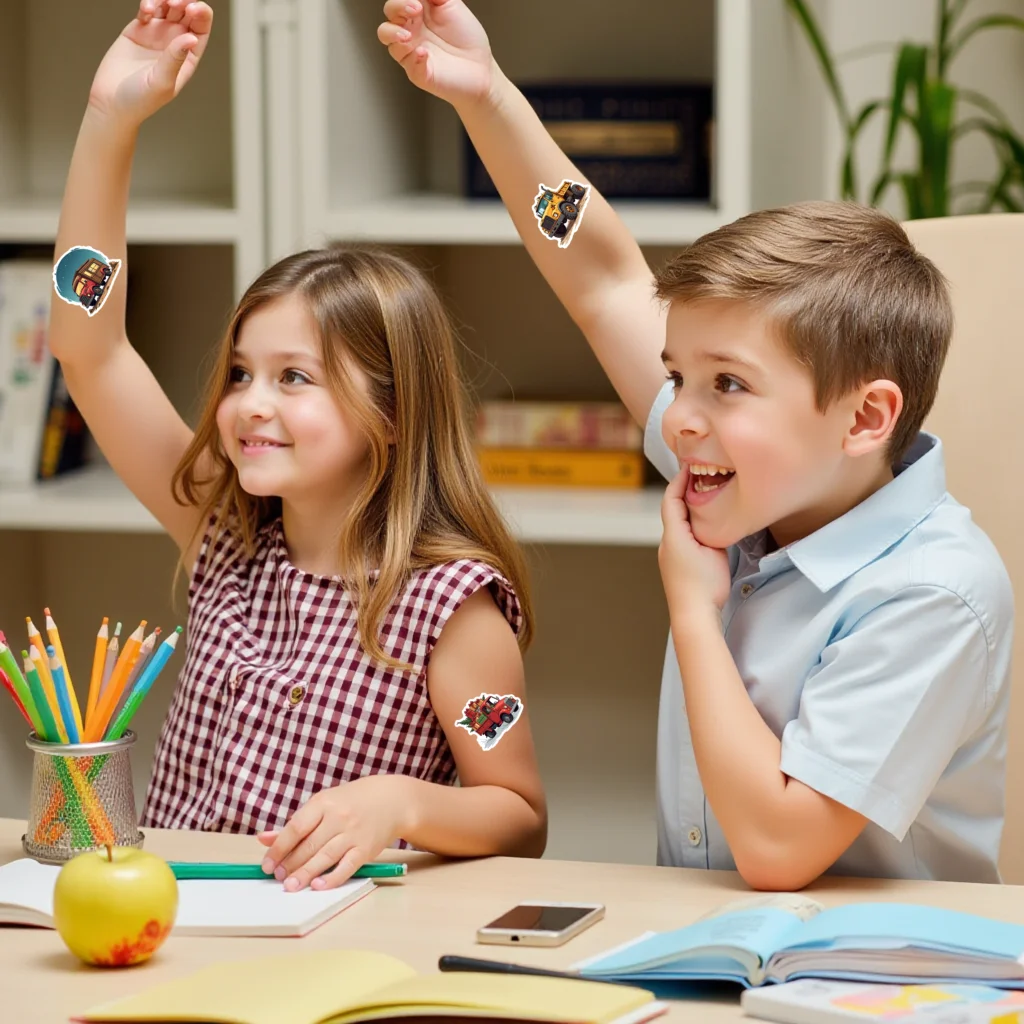 Environment Water Bottle Decorative Solar Powered Educational Stickers Theme for Laptop