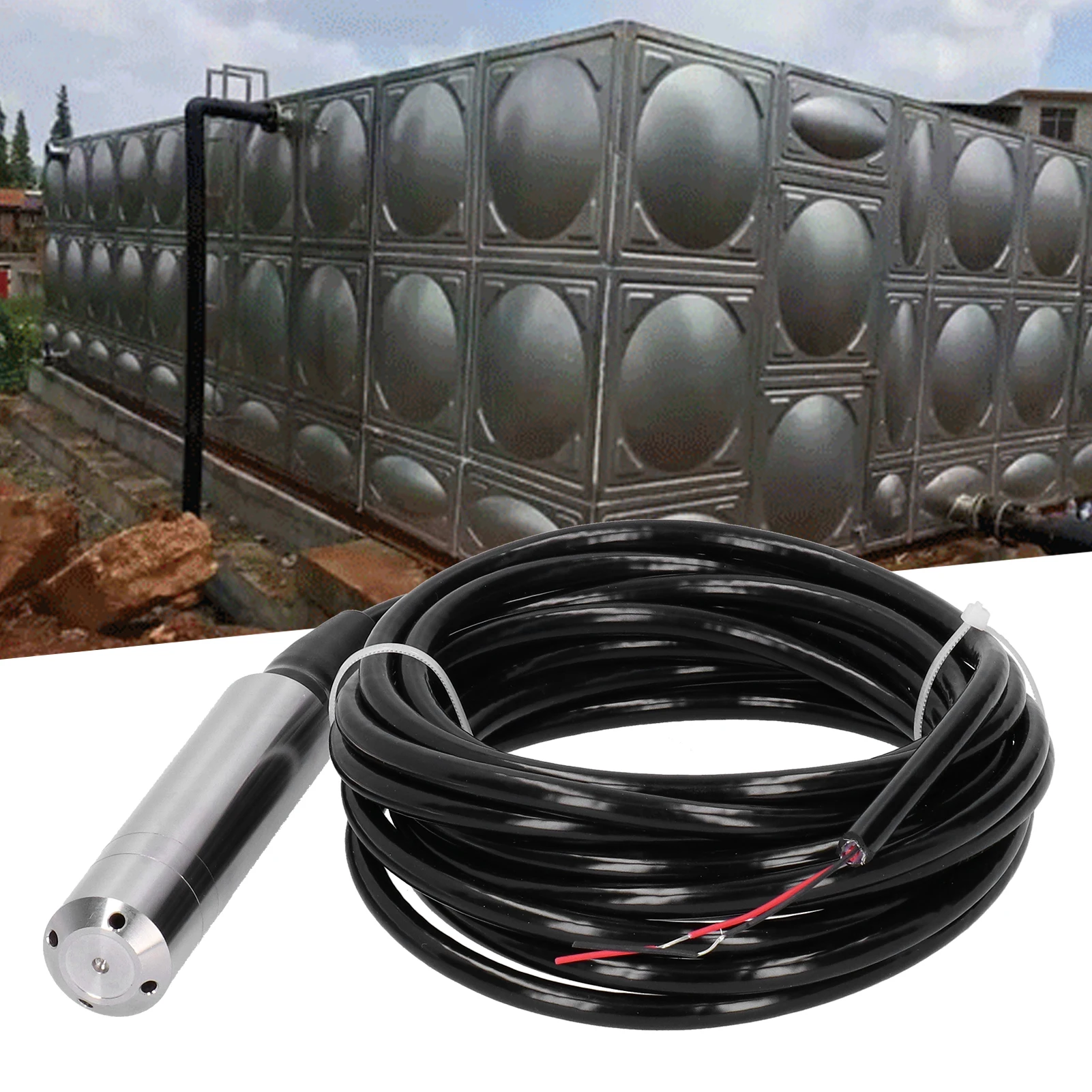 Liquid  Transmitter YB2JF Liquid  Transmitter 5m Cable Water  Sensor Detector 1232VDC 420mA