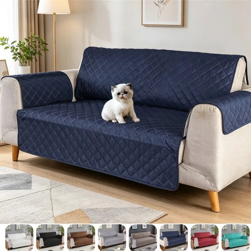 New Minimalist Sofa Cover Anti Cat Scratches Armchair Cover for All Seasons Living Room Furniture Decor Couch Cushion Slipcover