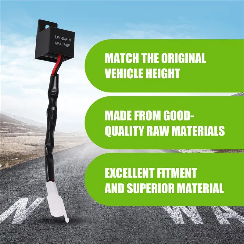 A58X-12V LED Relay Indicator Relay Motorcycle Quad Load Independent Indicator LF1-S-PIN MAX 150W 2 PIN