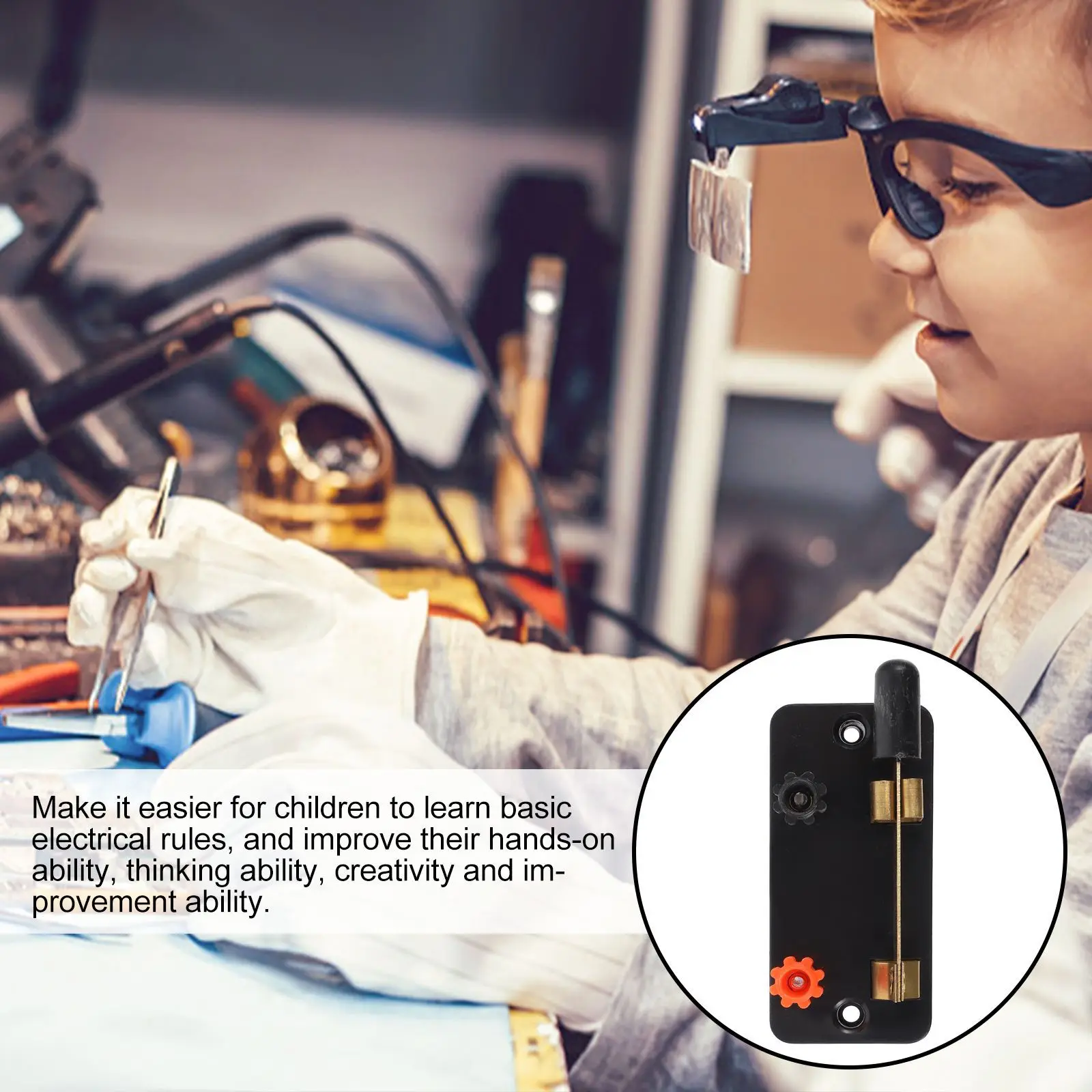 

10pcs Single-Pole Switch Spst Circuit Breaker For School Teaching Lab Equipment Science Projects Tools Electrical Experimenting