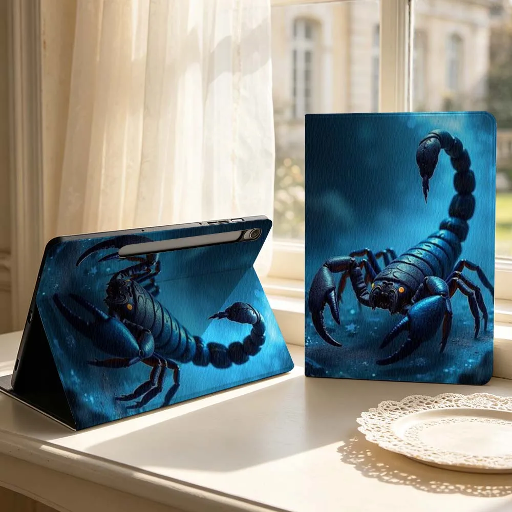 Animal Scorpion Art For Samsung Galaxy Tab S11 S10 S9 S8 S7 S6 A9 A8 A11 Lite FE Plus Pen Tray Tablet Case Soft