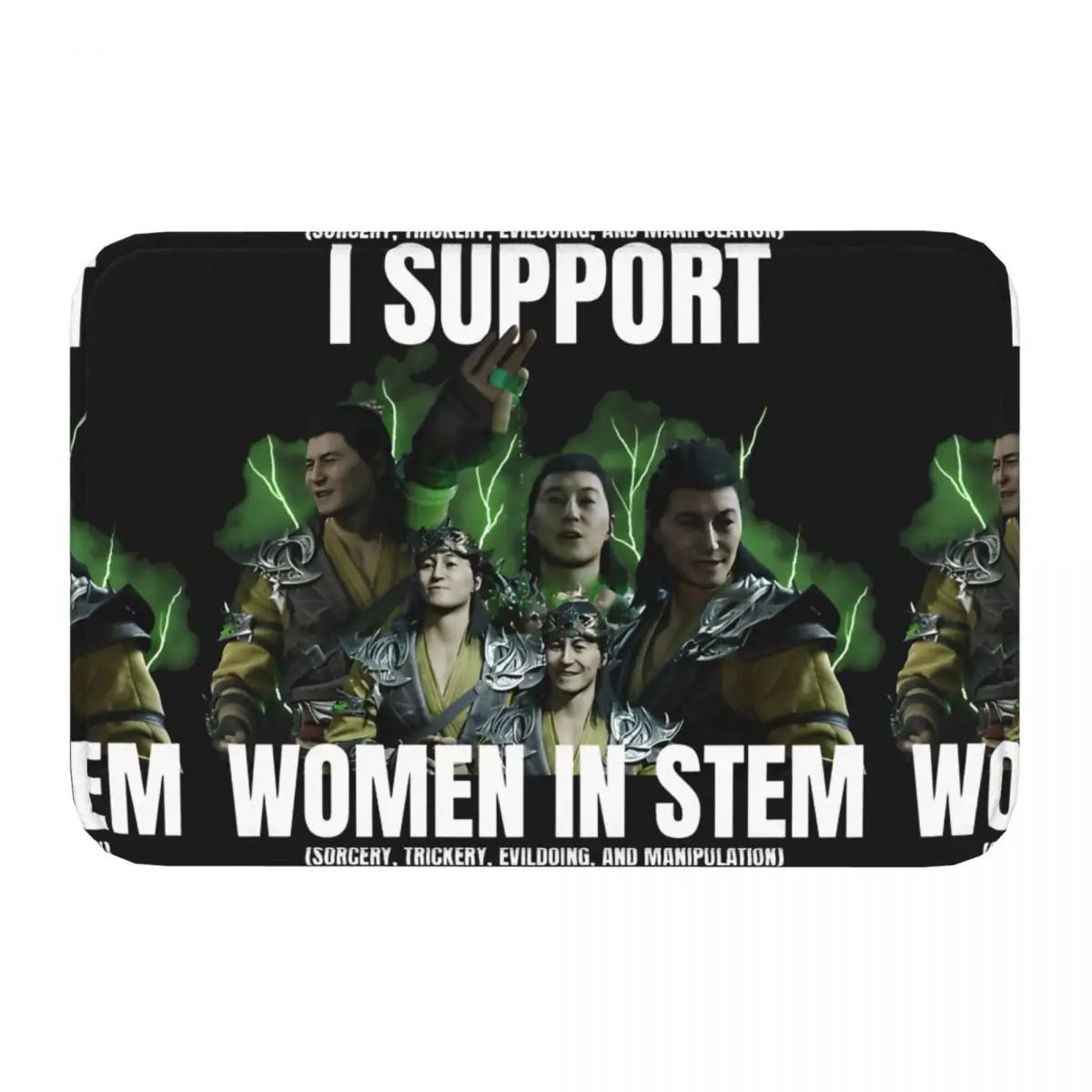 Shang Tsung Women In STEM Mortal Kombat Bath Mat Mortal Kombat Doormat Kitchen Carpet Outdoor Rug Home Decor