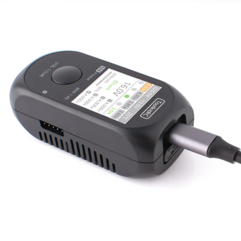 ToolkitRC M4Pocket 80W 5A MINI Smart Balance Charger input USB-C XT30 XT60 Output For 1-4S Lipo LiHv LiFe Battery thumbnail 4