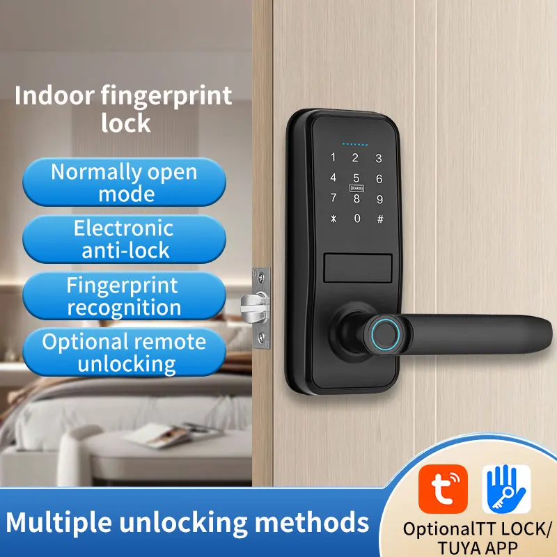 YBIN Fingerprint Door Lock Digital Code Lock Tuya&TTLock APP Remote Unlock