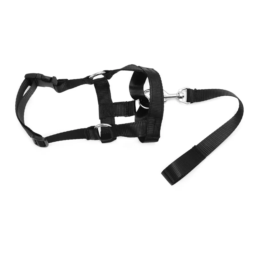 Pet Muzzle Dog Muzzle Adjustable Anti-biting Nose Hair Mask Pet Traction Set Dog Muzzle Training Belt