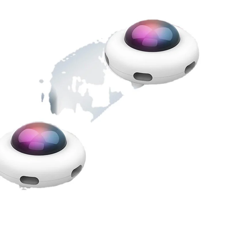 자동 고양이 장난감 전기 중력 UFO 진동 트리거 색상 알림 스마트 동반자 USB 충전 랜덤 감지