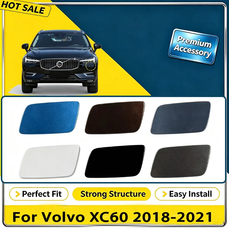 For Volvo XC60 2018-2021 Front Bumper Headlight Washer Cover Headlight Washer Nozzle Cover 39846581 39846596