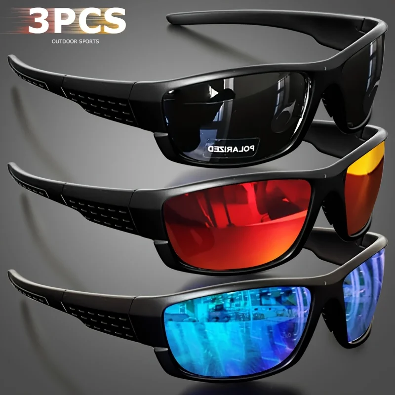 1/3PCS New Polarized Sunglasses for Men Outdoor Fashion Sports Fishing Cycling Eye Protection Sun Glasses Luxury Design Uv400