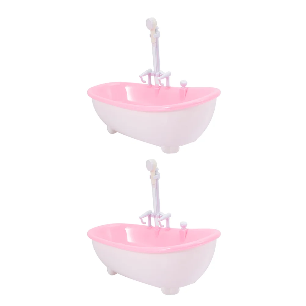 Miniature Seesaw Decors Spray Tub Dollhouse Furniture Model Bathtub Baby Toddler