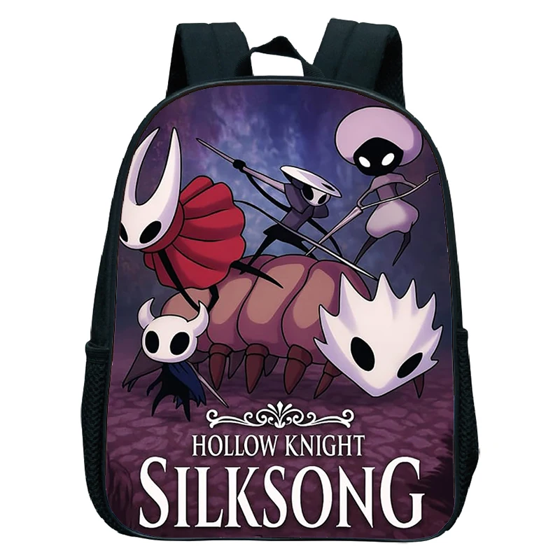 New Hollow Knight Children School Bag Boys Girls Silksong Cartoon Kindergarten Schoolbags Kids Orthopedic Backpacks 4-13 Year