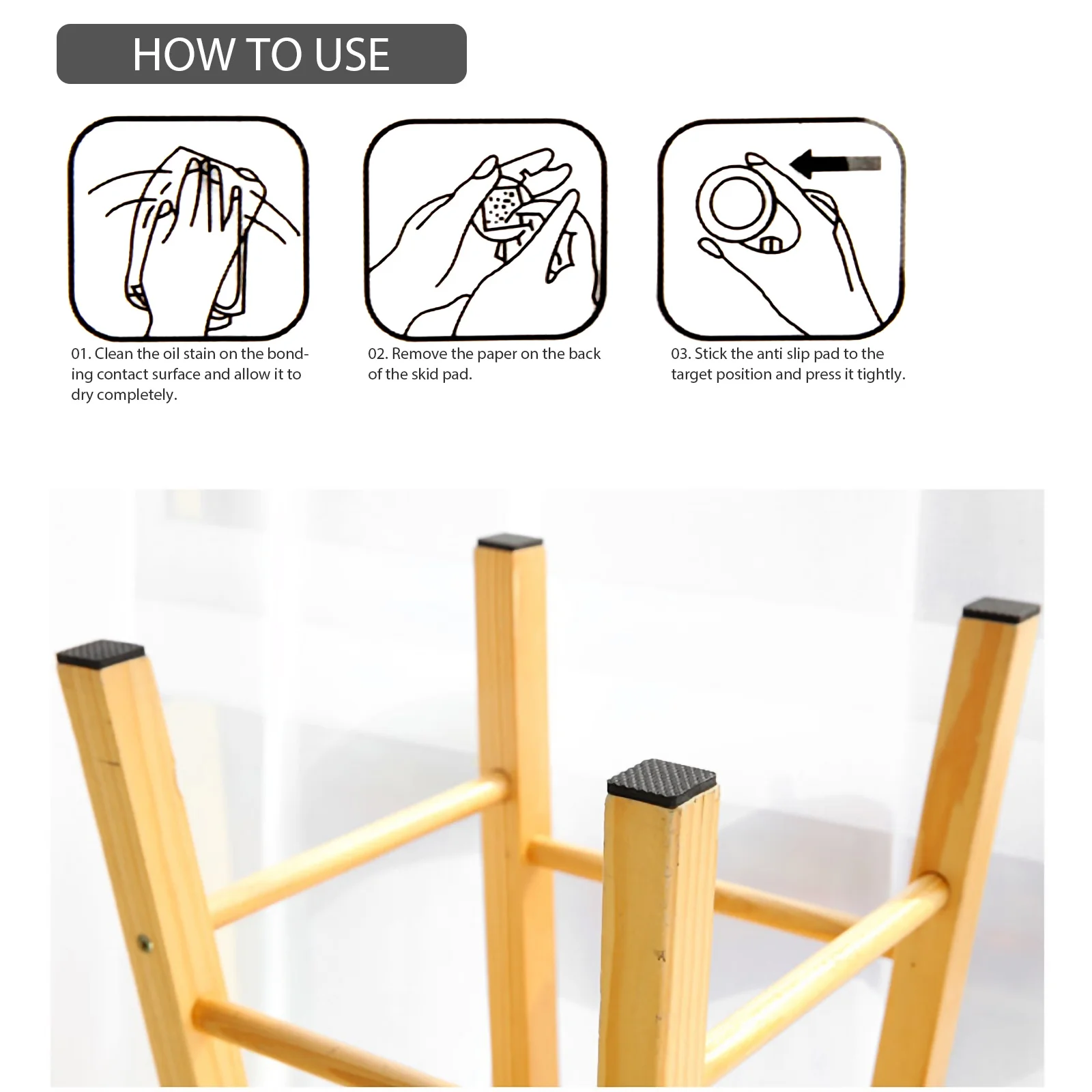 

36Pcs Chair Leg Floor Protectors Furniture Pads Adhesive Non Slip Table Feet Pads Durable Furniture Floor Protectors