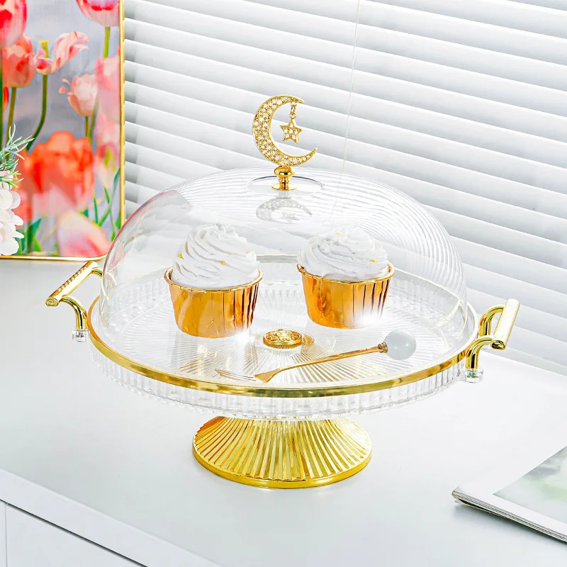 

Тарелка для торта с пылезащитной крышкой: поднос с прозрачной крышкой, витрина для хлеба, десертов, выпечки и тарелок для дегустации еды