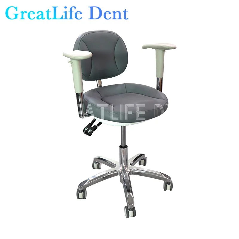 

GreatLife Dent Dentist Seat Oral Doctor Back Stool Lifting Bar Rotating Swivel Beauty Salon Lab Chair With Armrest Furnture