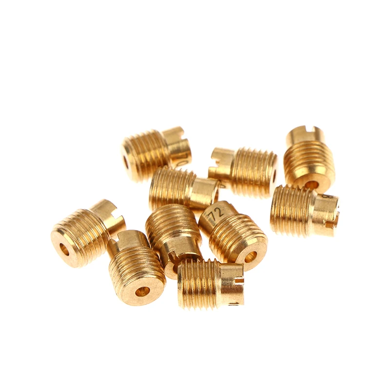 (BF06)10Pc Jet Moto Carburetor Slow Air Jet For GX140 GX160 GX200 GX390 212CC Mini Bike Go Kart FCR Main Carb Jet Fuel Nozzle