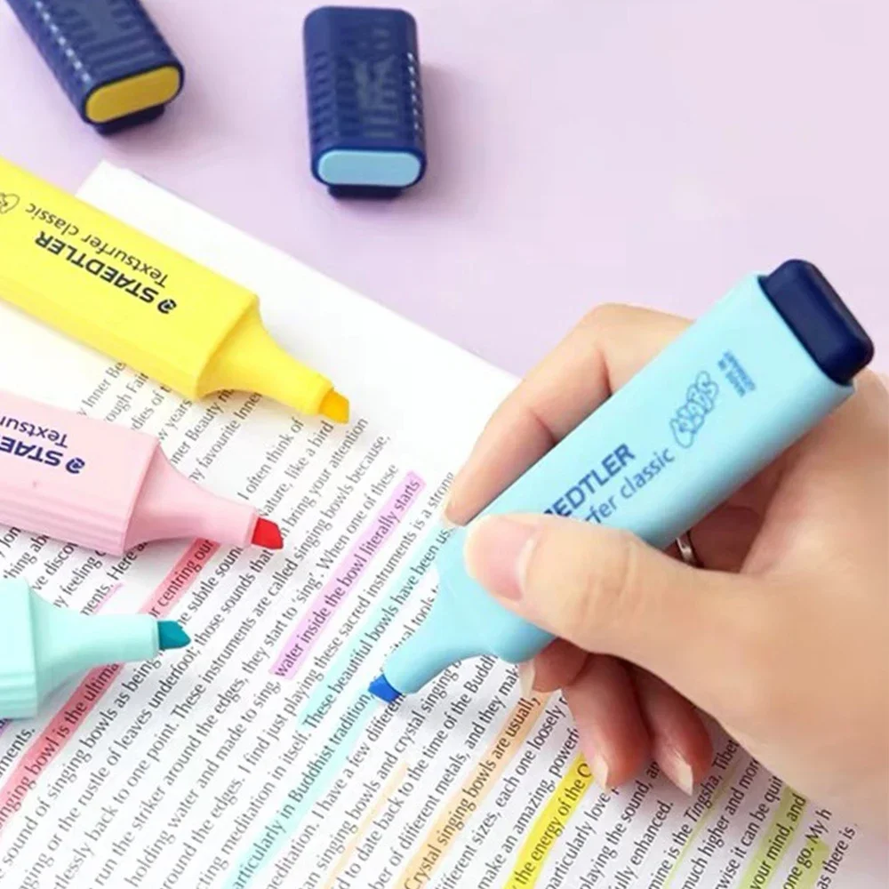 8/10PCS/Set STAEDTLER 364 Highlighters Light Color Markers Painting Hand-painted Art Stationery School Supplie Kawaii