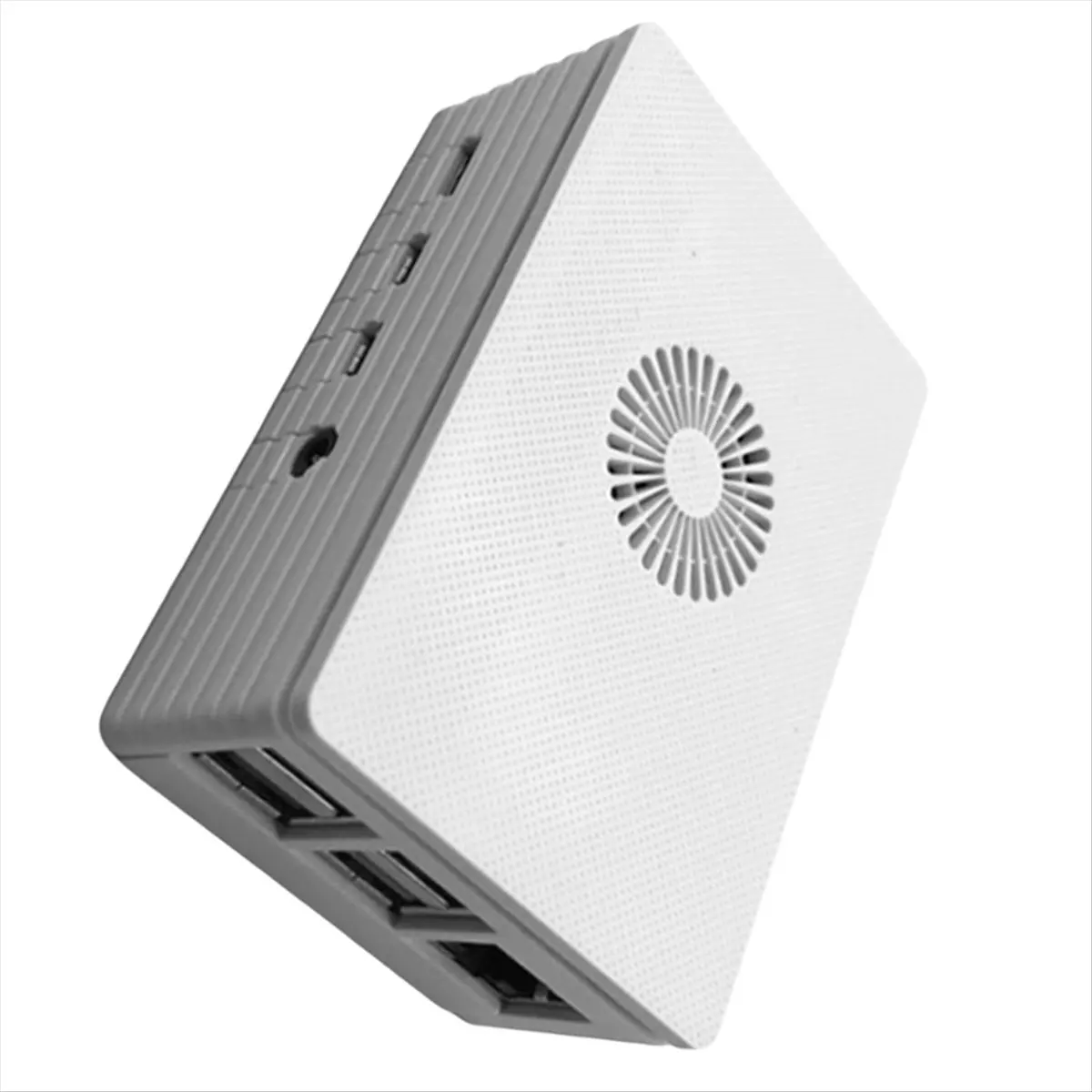 T19C Heat Dissipation ABS Case Motherboard Fan Box White Shell Plastic Box Bracket Cooling Fan for Raspberry Pi 4 - view 4