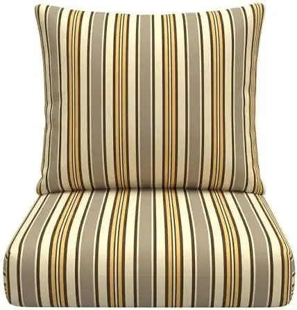 Sunbrella Deep Seating Cushion with Pillow Back | 22” x 25” x 5