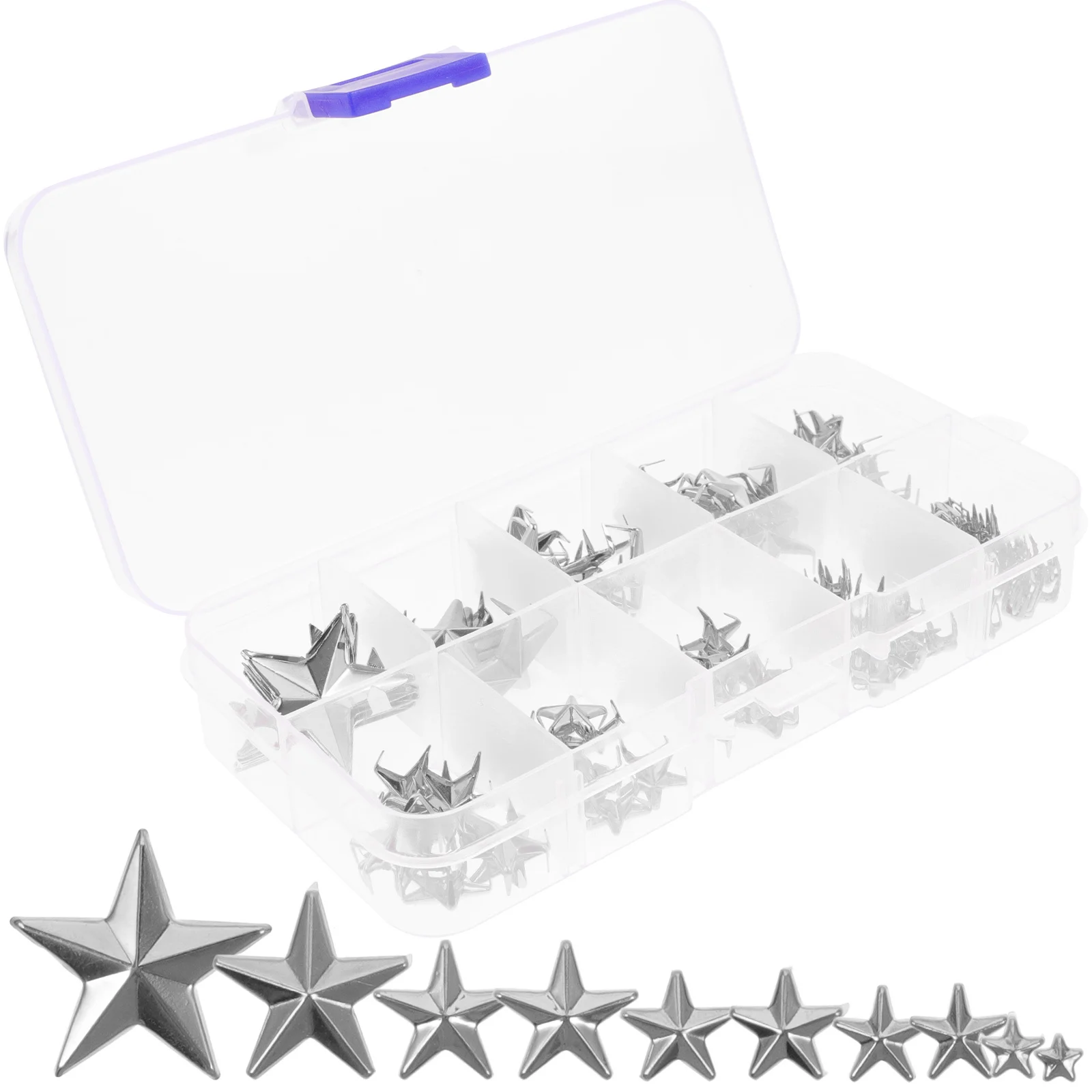 

150 Pcs Star Color Rivets Shape Leathercraft DIY Studs Spike for Crafts Shoe Spikes Decor