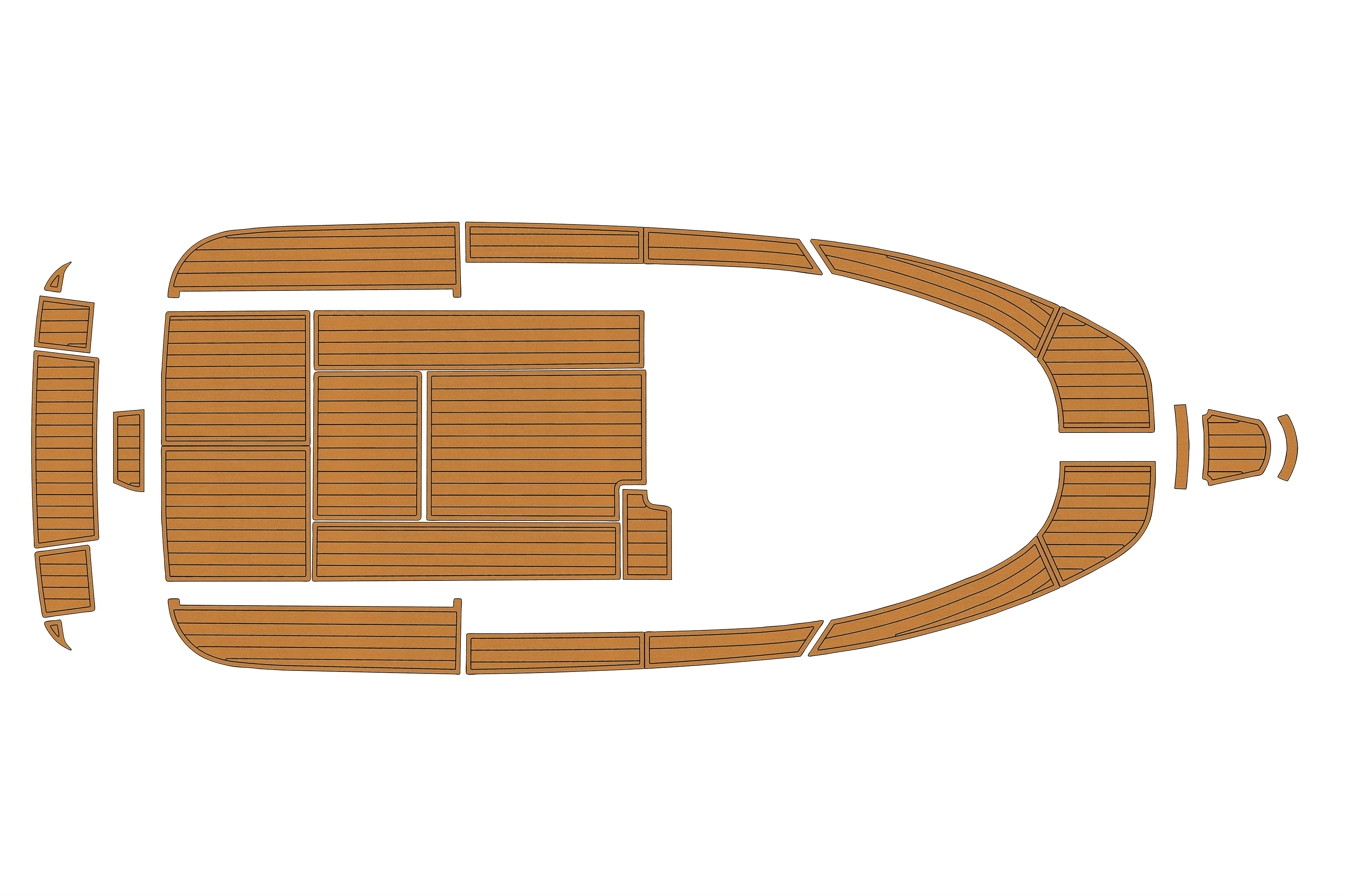 

2007-2009 Aquador 25 WAE 1/4 дюйма, 6 мм, пена EVA, нескользящий морской коврик из тикового дерева, морской коврик, ковер из аква-греторшапа, морской пол