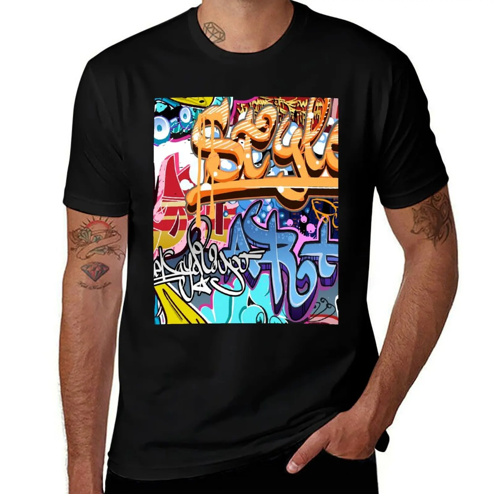 

Graffiti T-Shirt man graphic t shirt t shirts cotton 100%