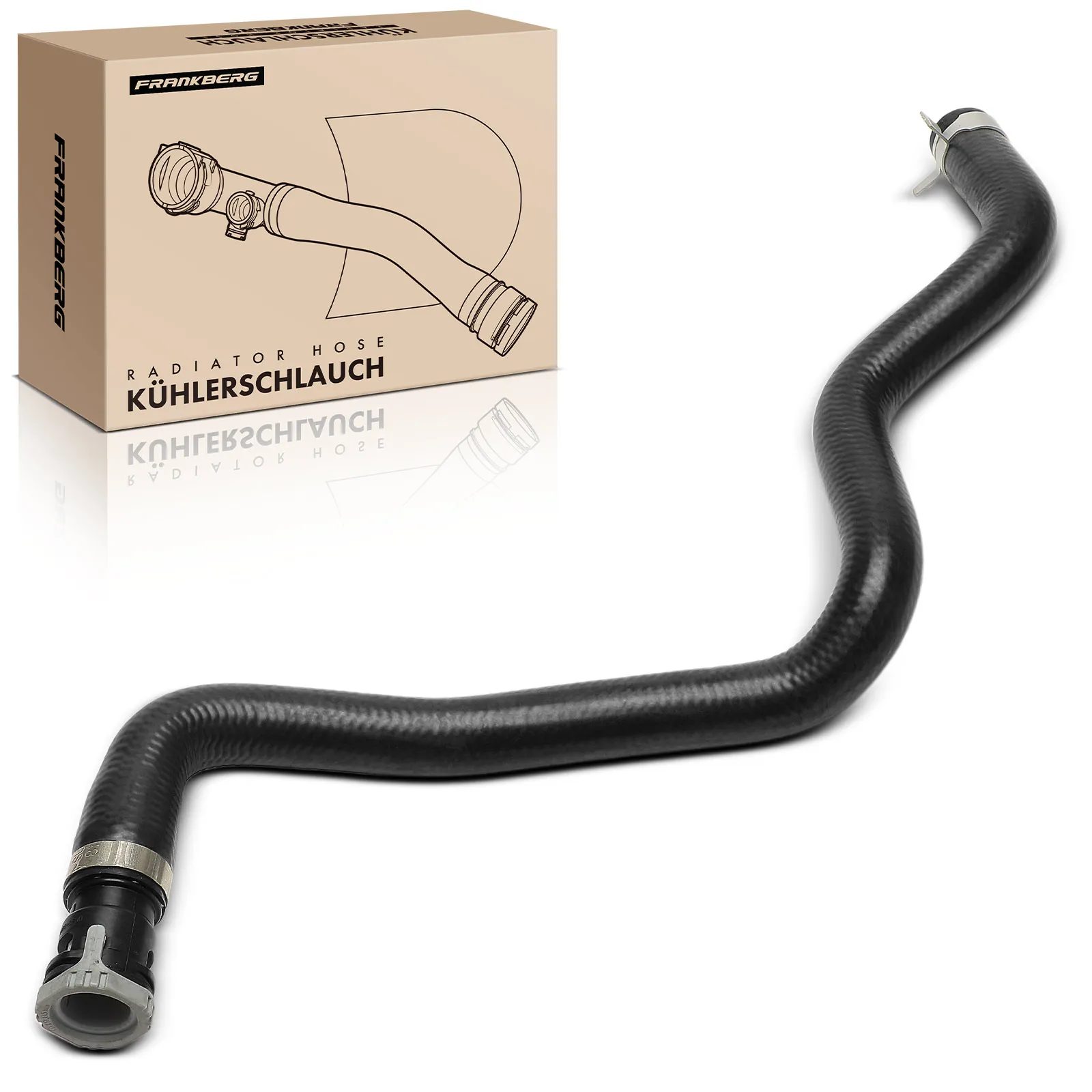 Frankberg 1x Kühlerschlauch Kühlwasserschlauch für Ford Focus C-Max Focus II Turnier 1491674 1223299 1342608 1254868 1224857